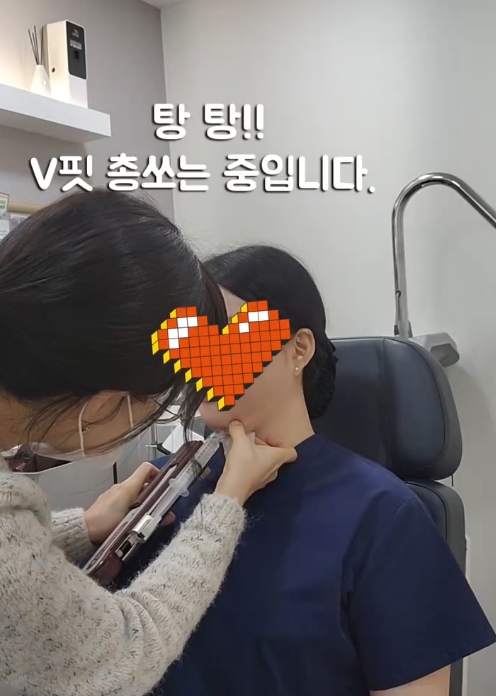 통증을 줄여주는 메조건을 이용한 브이핏주사 시술 현장